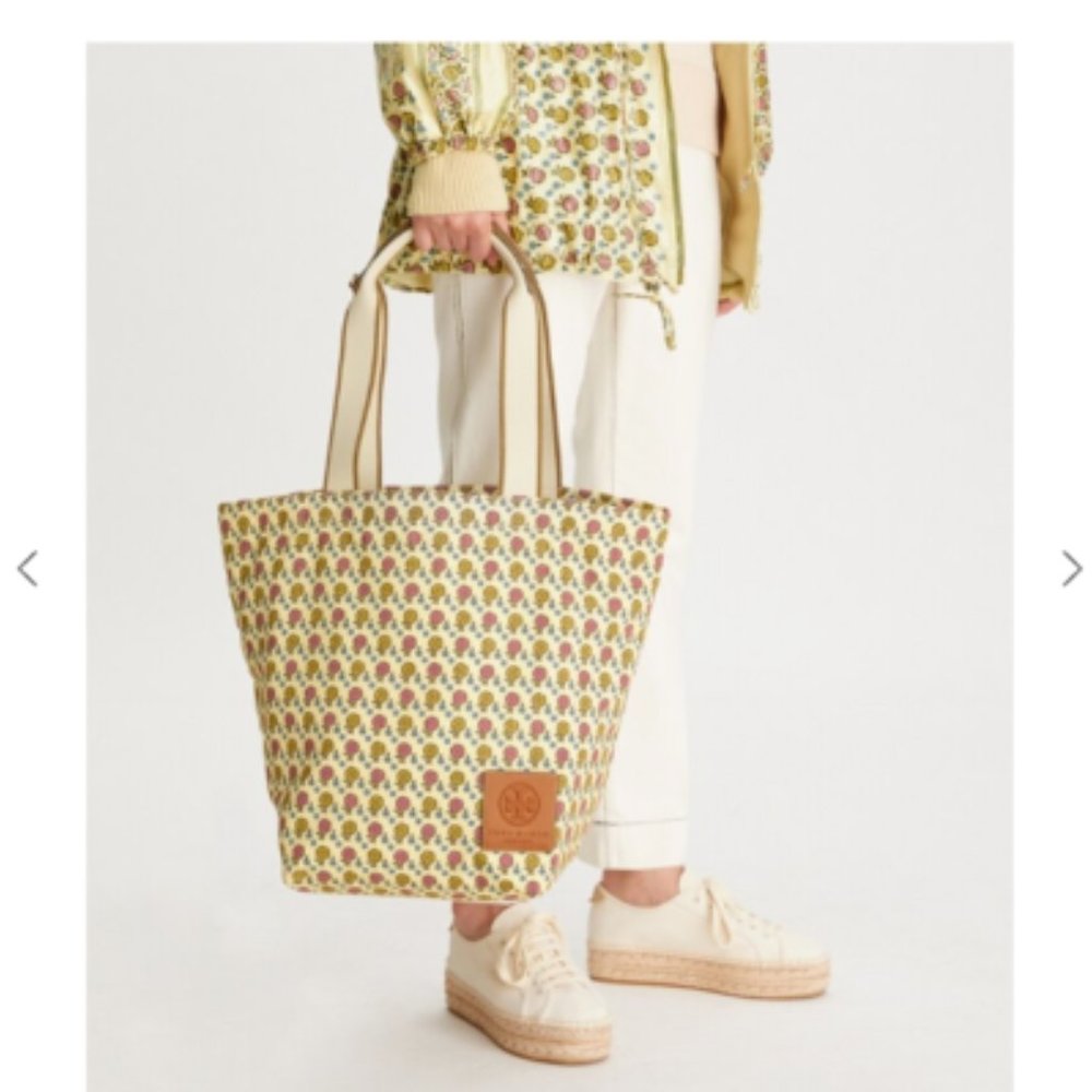 TORY BURCH Ella Deconstructed Gracie Printed Tote